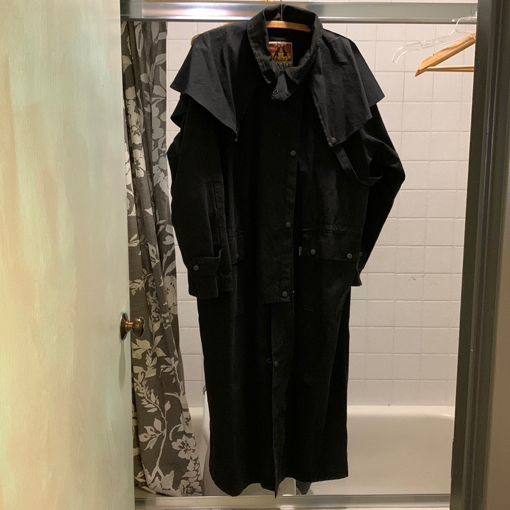 Kakadu Traders Australia range coat /full length duster- oiled cotton
